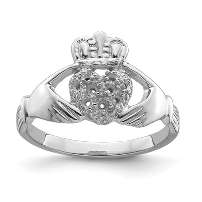 10K White Gold 10K Claddagh Ring Mounting