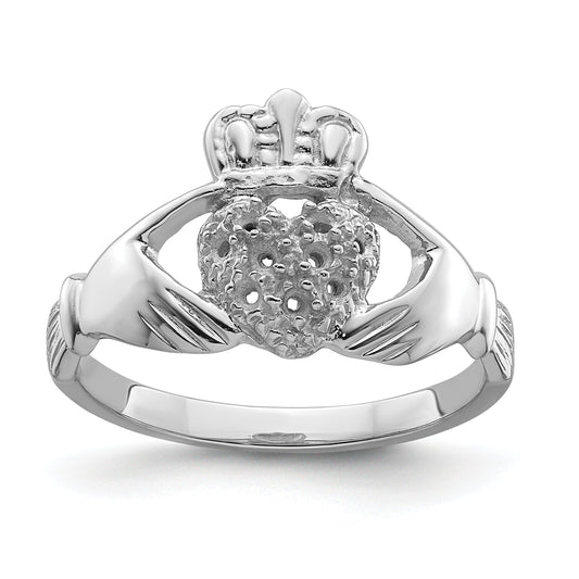 10K White Gold 10K Claddagh Ring Mounting