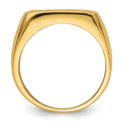 10K Yellow Gold 10K Men'S Band Mounting