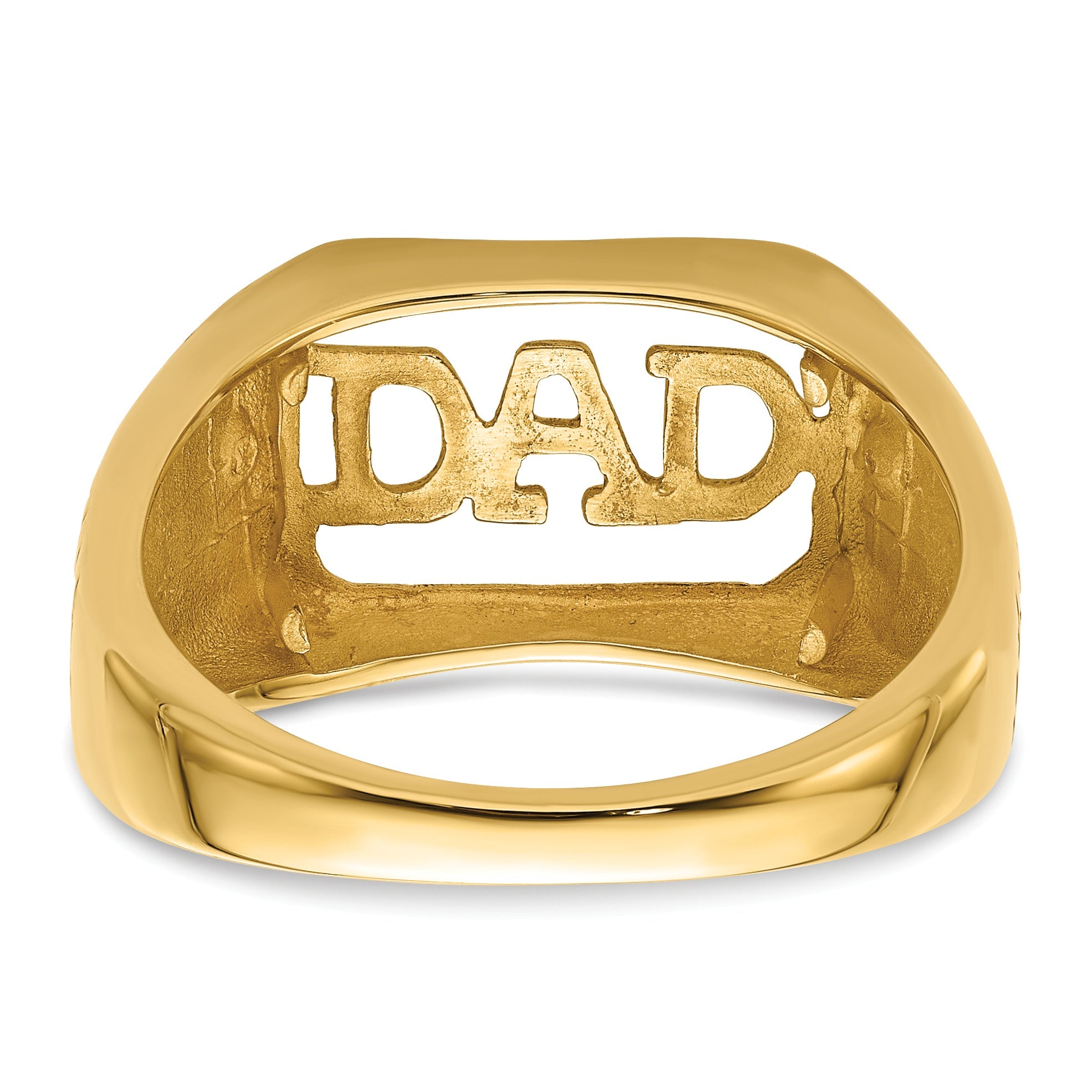 10K Yellow Gold 10K Men'S Band Mounting
