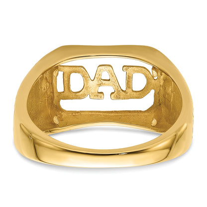10K Yellow Gold 10K Men'S Band Mounting