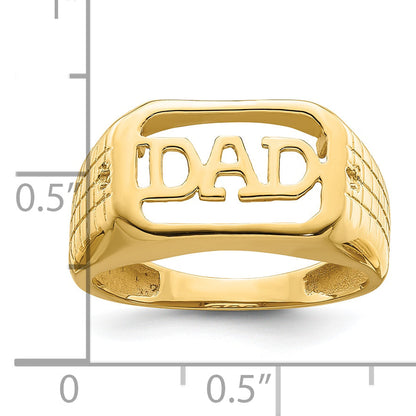 10K Yellow Gold 10K Men'S Band Mounting