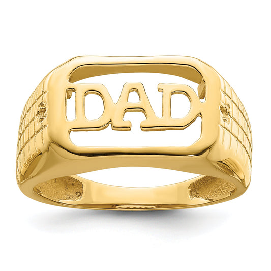 10K Yellow Gold 10K Men'S Band Mounting