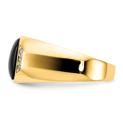 10K Yellow Gold 10K Men'S Band Mounting