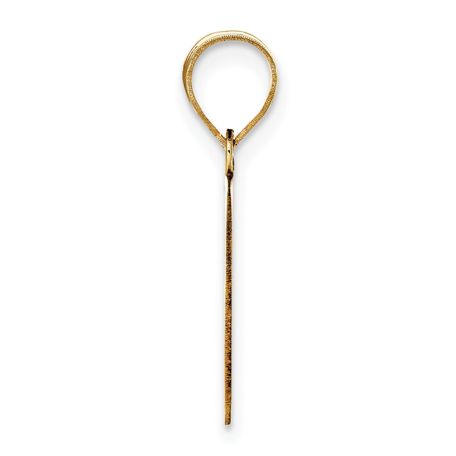 10K Yellow Gold 10K Polished Etched Letter G Initial Pendant