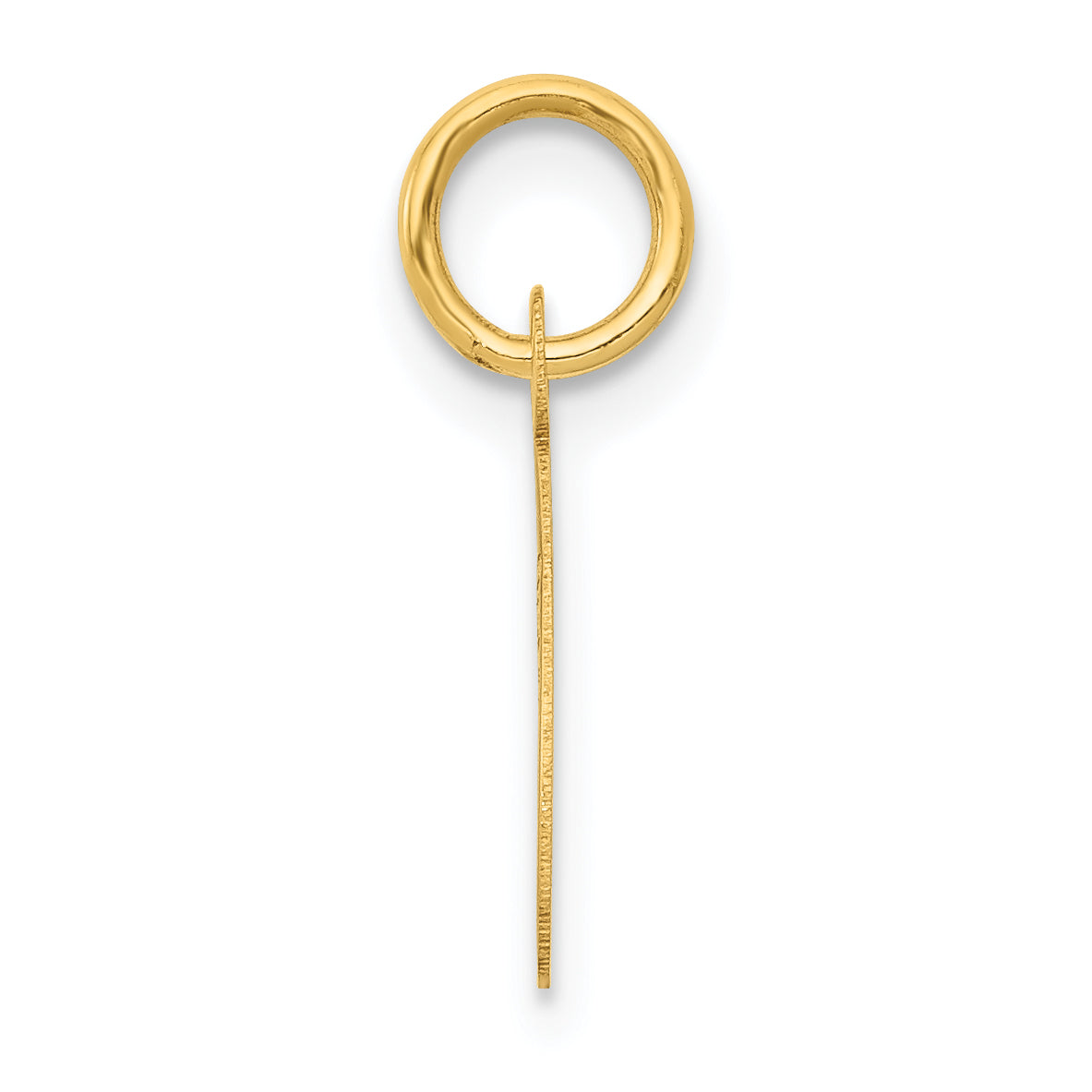 10K Yellow Gold Small Script Initial C Charm