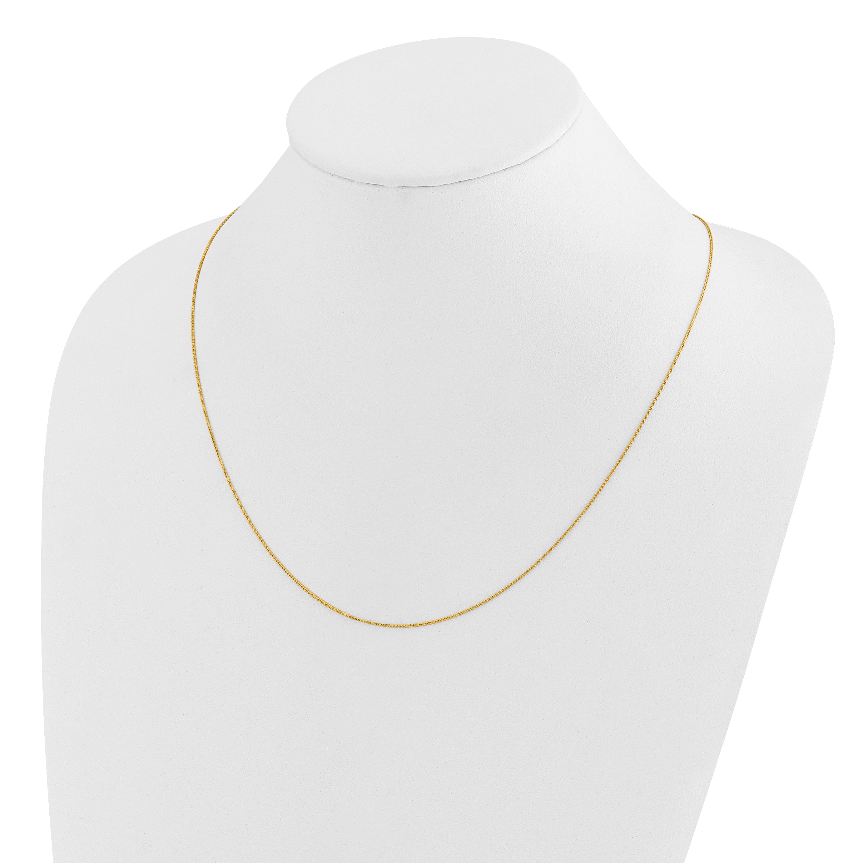 22 Inch 14K Adjustable .85mm Wheat Chain Necklace