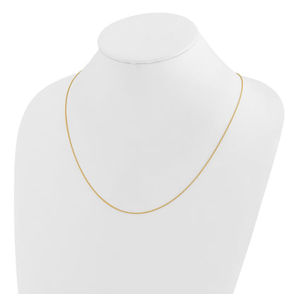 3 Inch 14K Yellow Gold Adjustable .85mm Wheat Chain Necklace