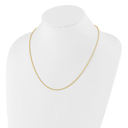 22 Inch 14K Adjustable 1.5mm Wheat Chain Necklace