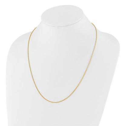 22 Inch 14K Adjustable 1.5mm Wheat Chain Necklace
