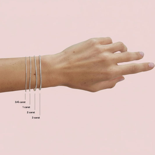 Diamond Tennis Bracelet 0.75–3 CT Round Natural Diamonds | 14K Gold