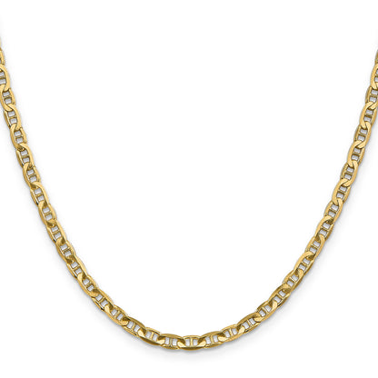 18 Inch 14K 3.75mm Concave Anchor Chain Necklace