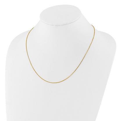 26 Inch 14K Yellow Gold .95mm Box 2In+2In Adjustable Chain Necklace