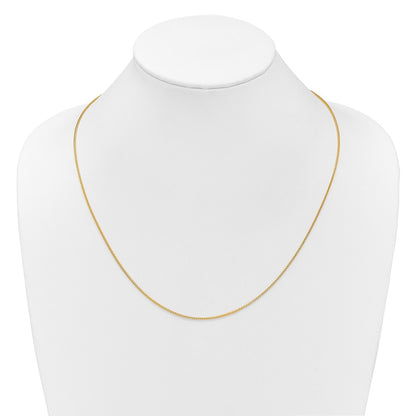 22 Inch 14K Yellow Gold Adjustable 1.25mm Franco Chain Necklace