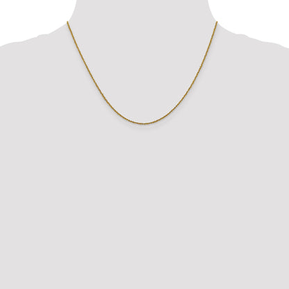 18 Inch 14K 1mm Sparkle Singapore Chain Necklace