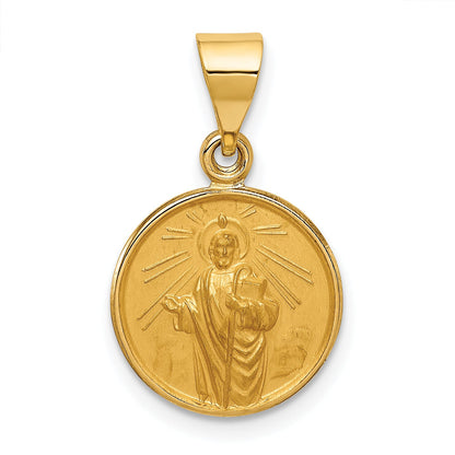 18K Yellow Gold Saint Jude Thaddeus Medal Pendant
