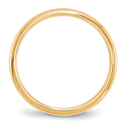 10k Yellow Gold 2mm Standard Weight Comfort Fit Wedding Band Ring