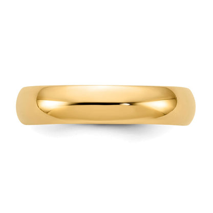 10k Yellow Gold 5mm Standard Weight Comfort Fit Wedding Band Ring