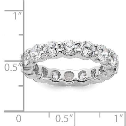 14k White Gold SI2-I1(H/I) Shared Prong Eternity Wedding Band Ring