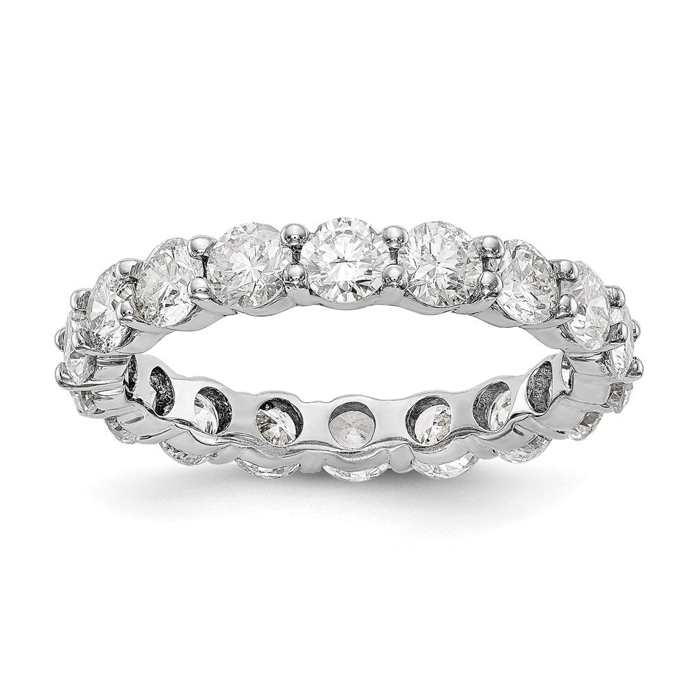 Platinum Diamond Shared Prong Eternity Wedding Band Ring