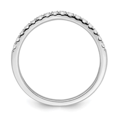 True Origin 14K White Gold 1/2 carat Lab Grown Diamond VS+ F+ Set of Two Complete Wedding Band Rings