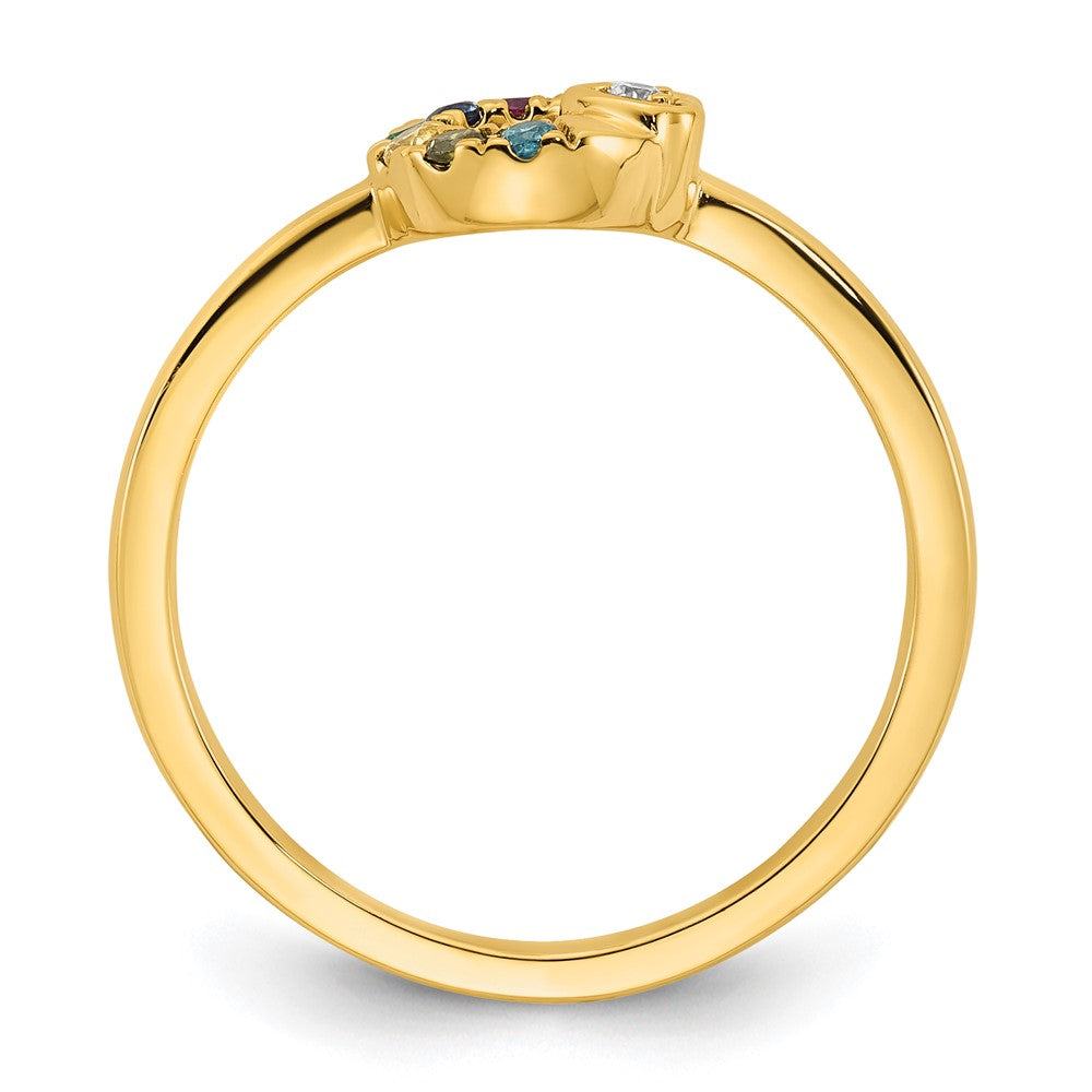 0.38 CT. T.W. Composite Marquise Natural Diamond V" Bridal Engagement Ring Set in Solid 10K Rose Gold"