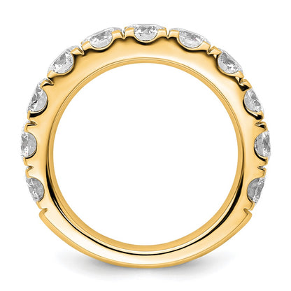 14K Yellow Gold 3 carat Lab Grown Diamond VS/SI+ G+ Complete Wedding Band Ring