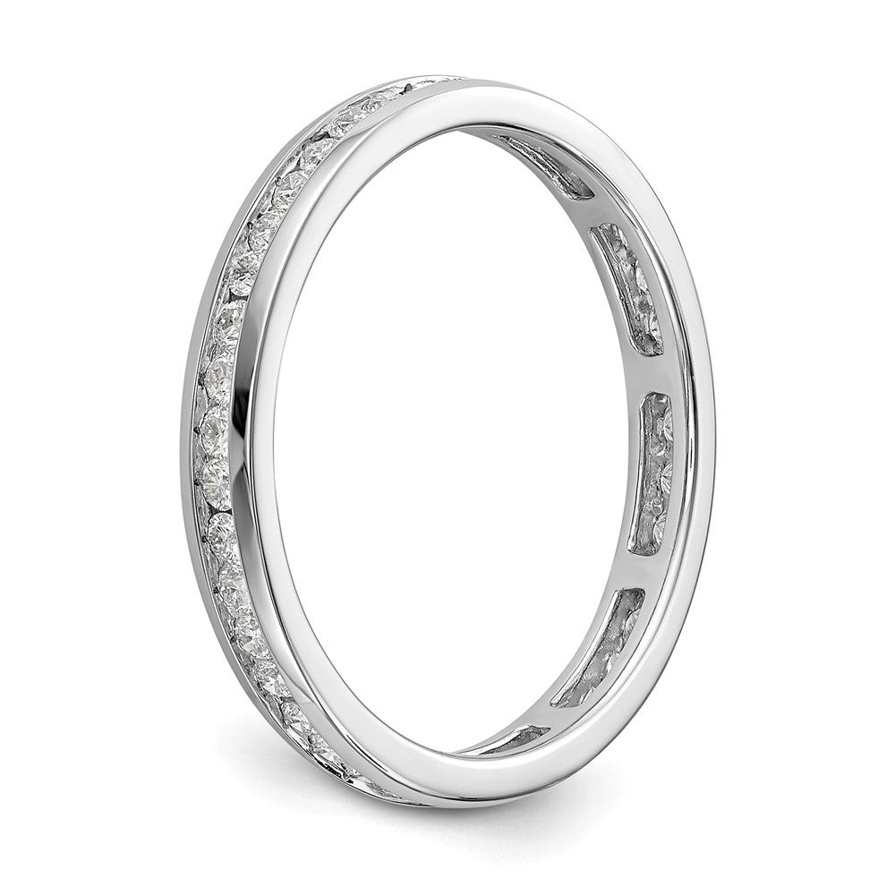 Platinum Diamond Channel Set Eternity Wedding Band Ring