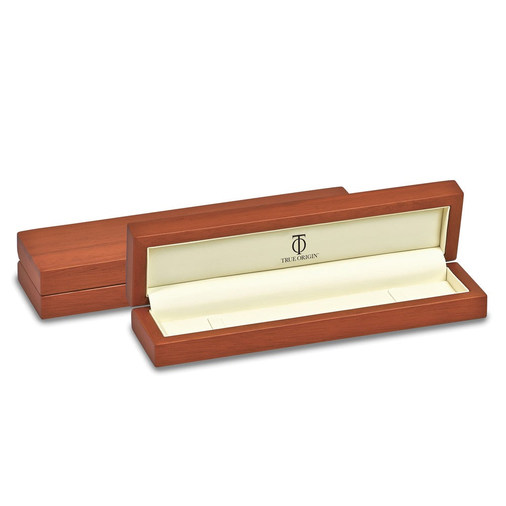 True Origin 14K White Gold 3/8 carat Lab Grown Diamond VS+ F+ Complete 7 Station 7 in Bracelet