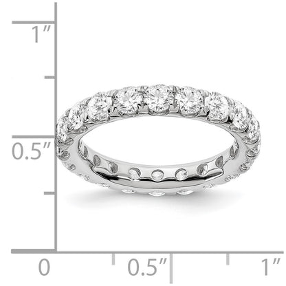 14k White Gold SI2-I1(H/I) UPRG Eternity Wedding Band Ring