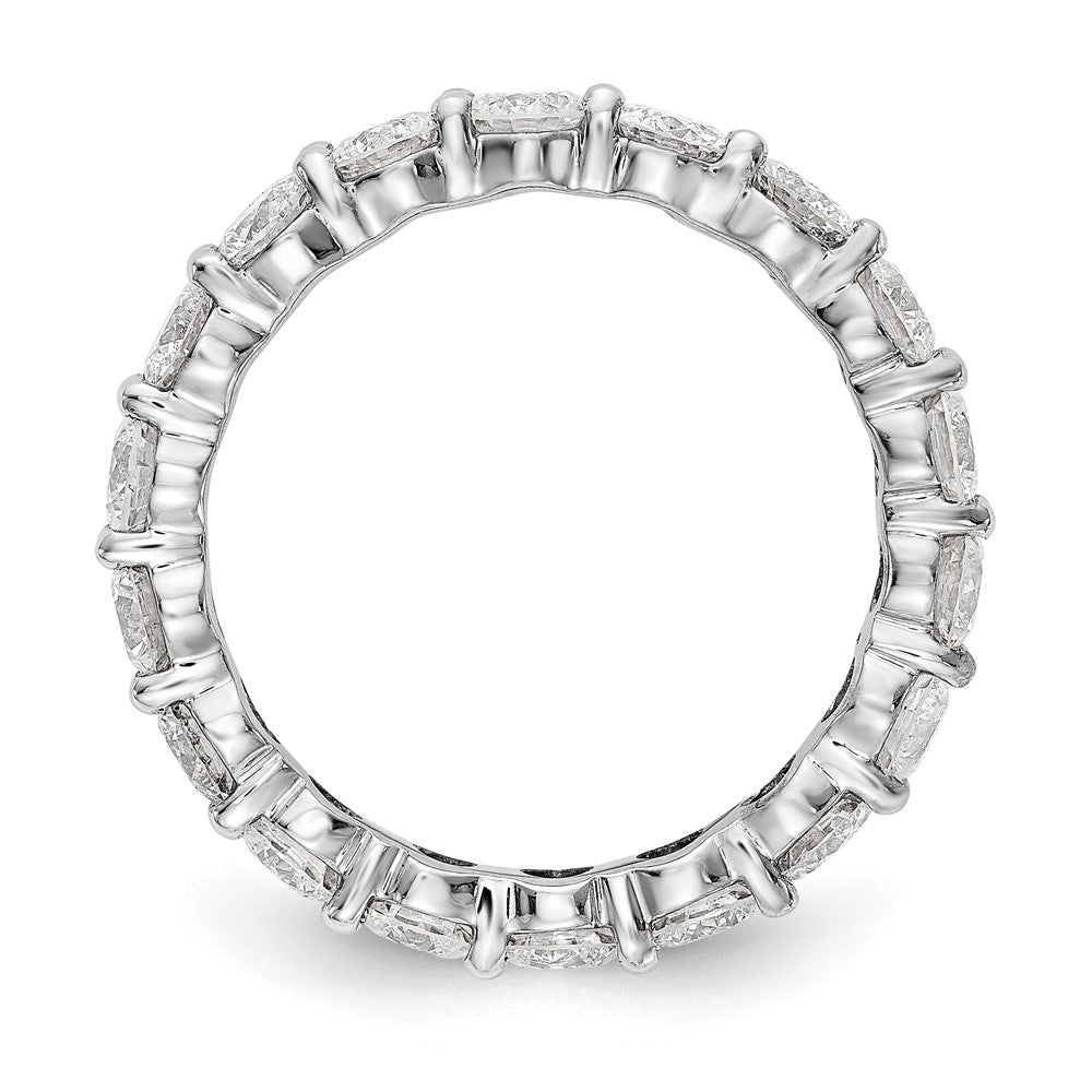 Platinum Diamond Shared Prong Eternity Wedding Band Ring