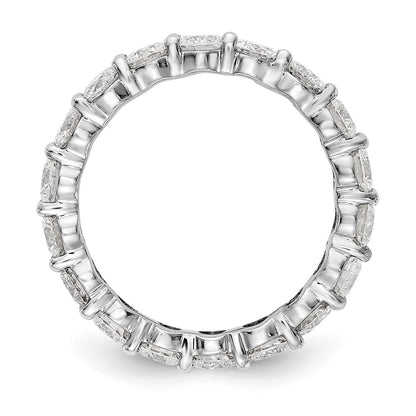 Platinum Diamond Shared Prong Eternity Wedding Band Ring