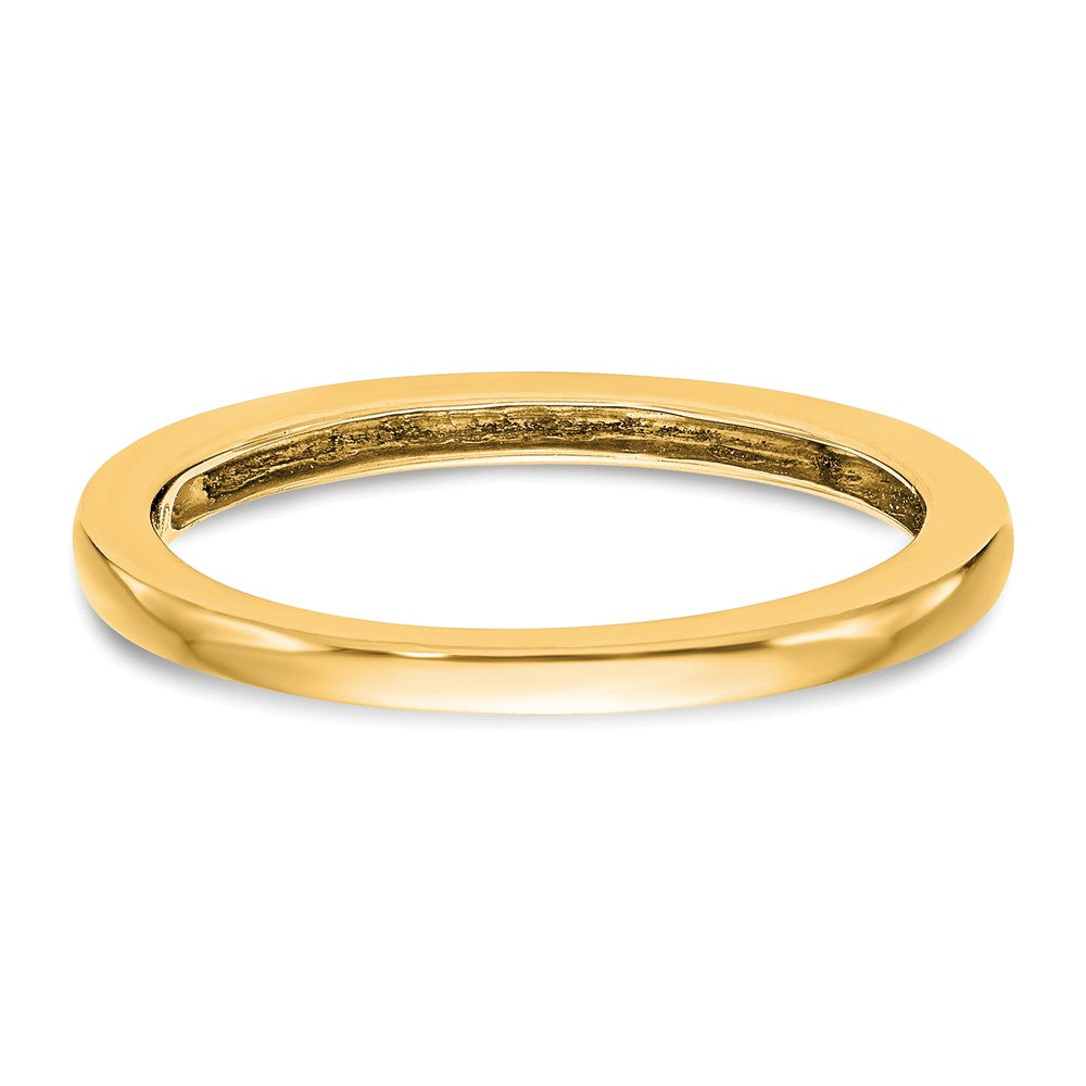 14K Yellow Gold Polished Wedding Band Ring