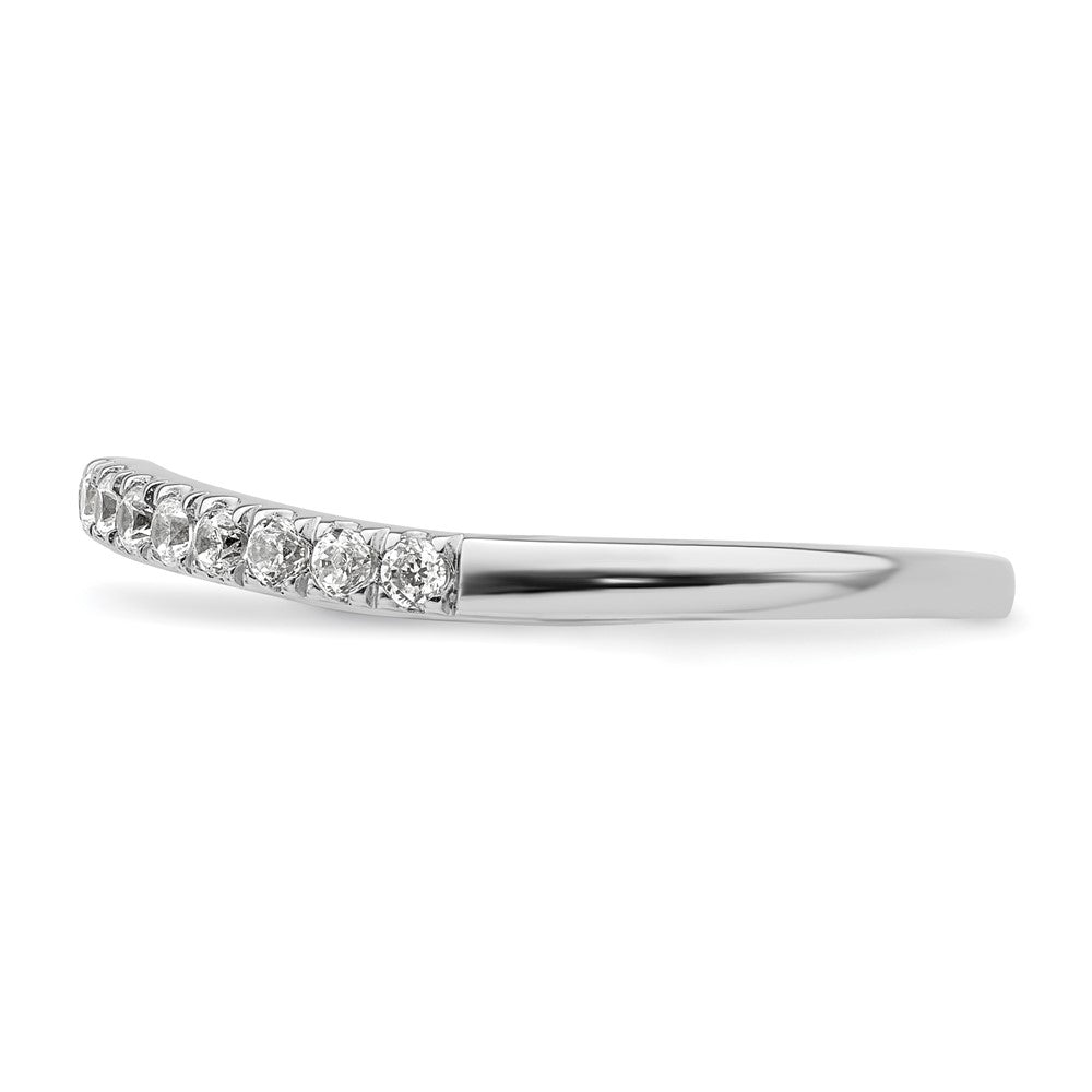 True Origin 14K White Gold 1/2 carat Lab Grown Diamond VS+ F+ Set of Two Complete Wedding Band Rings
