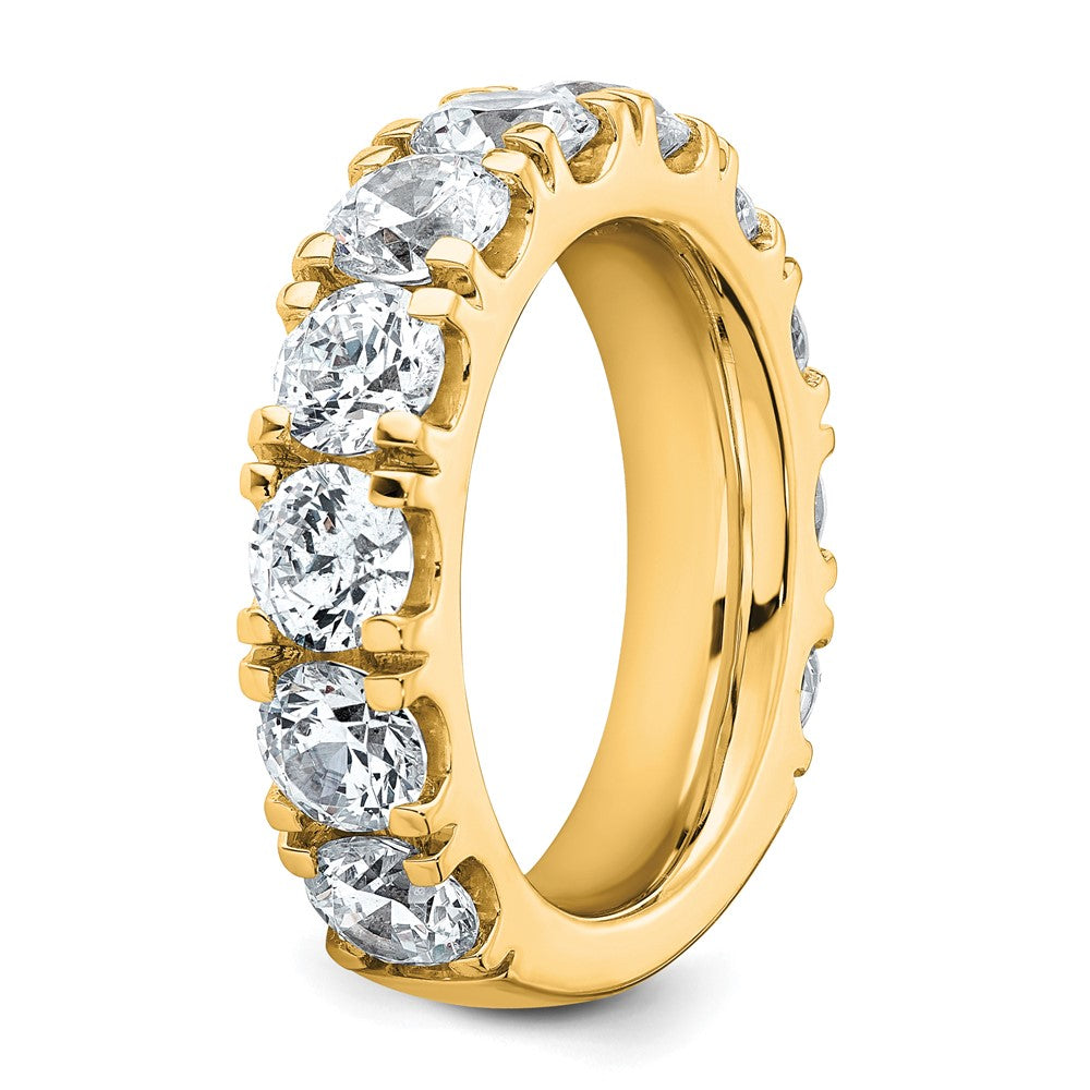 14K Yellow Gold 5 1/3 carat Certified Lab Grown Diamond VS/SI+ G+ Complete Wedding Band Ring