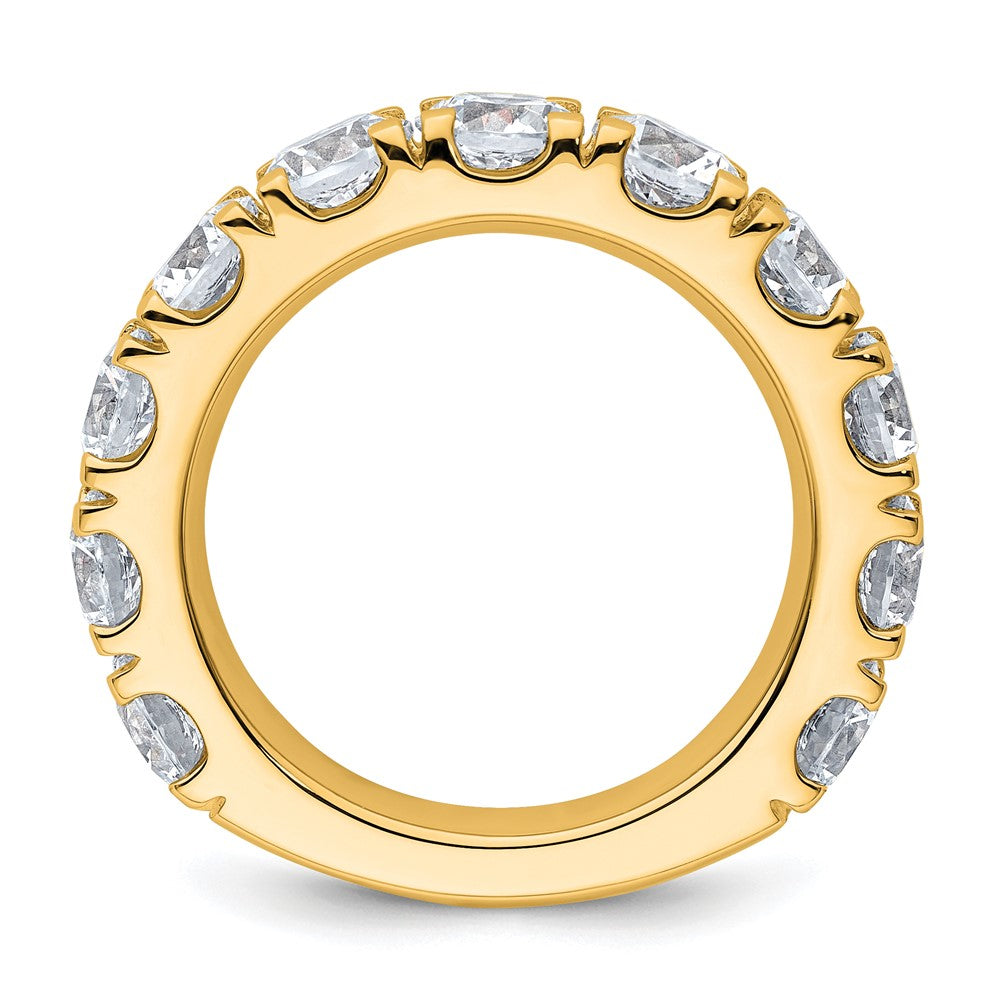 14K Yellow Gold 5 1/3 carat Certified Lab Grown Diamond VS/SI+ G+ Complete Wedding Band Ring