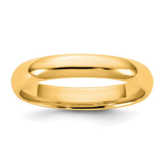 14K Yellow Gold 3.5mm LTW Comfort Fit Wedding Band Ring