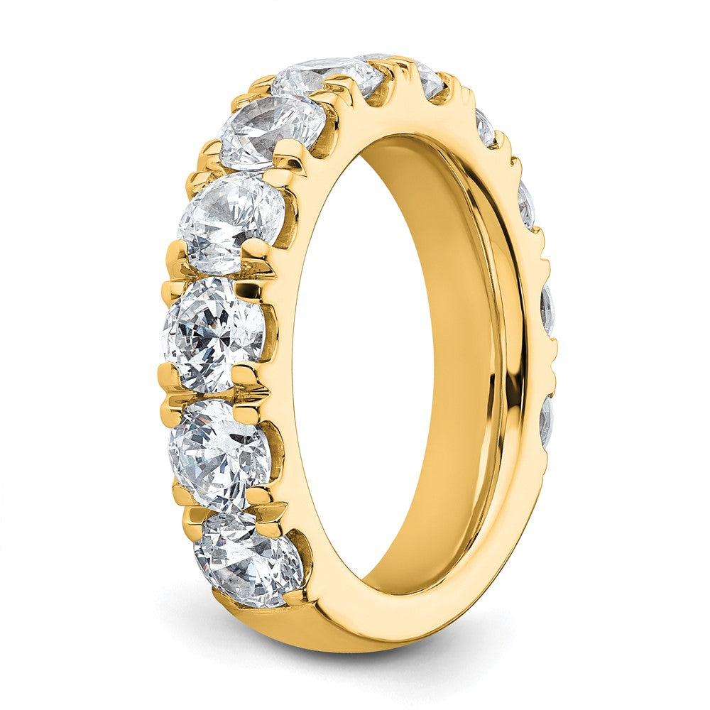 14K Yellow Gold 4 carat Lab Grown Diamond VS+ F+ Complete Wedding Band Ring