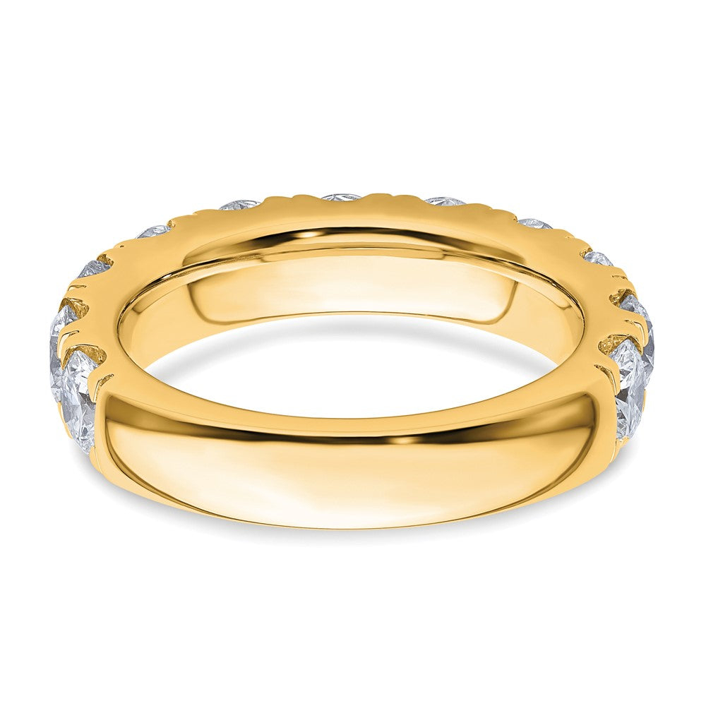 14K Yellow Gold 3 carat Lab Grown Diamond VS/SI+ G+ Complete Wedding Band Ring