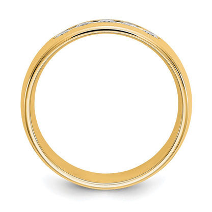 True Origin 14K Yellow Gold Men's 1/2 carat Lab Grown Diamond VS+ F+ Size 9 Complete Miligrain Wedding Band Ring