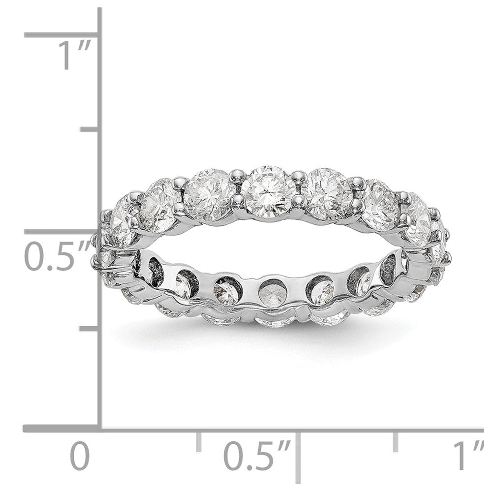 14k White Gold SI2-I1(H/I) Shared Prong Eternity Wedding Band Ring RF800 Quality Dias.