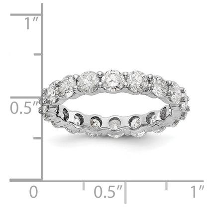 14k White Gold SI2-I1(H/I) Shared Prong Eternity Wedding Band Ring RF800 Quality Dias.