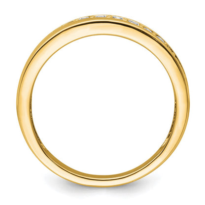 True Origin 14K Yellow Gold Men's 3/8 carat Lab Grown Diamond VS+ F+ Complete Wedding Band Ring