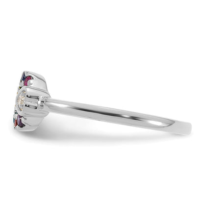 0.50 CT. T.W. Marquise Natural Diamond Double Frame Engagement Ring in Solid 10K Rose Gold