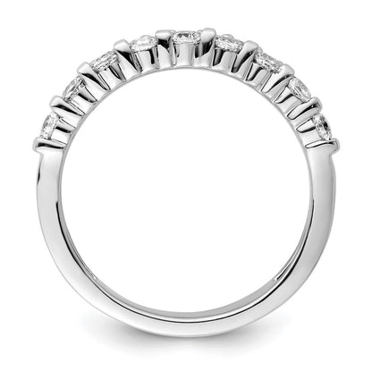 14K White Gold Polished Diamond Double Wedding Band Ring Fashion Ring