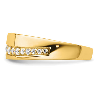 True Origin 14K Yellow Gold Men's 3/8 carat Lab Grown Diamond VS+ F+ Complete Wedding Band Ring