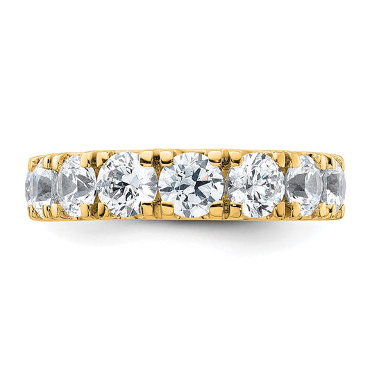 14K Yellow Gold 5 1/3 carat Certified Lab Grown Diamond VS/SI+ G+ Complete Wedding Band Ring
