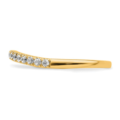 True Origin 14K Yellow Gold 1/2 carat Lab Grown Diamond VS+ F+ Set of Two Complete Wedding Band Rings