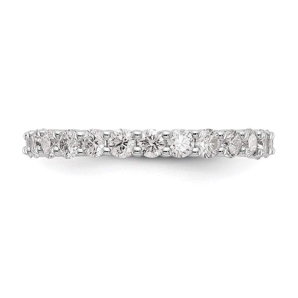 14K White Gold 1.5CT Shared Prong Diamond Eternity Wedding Band Ring