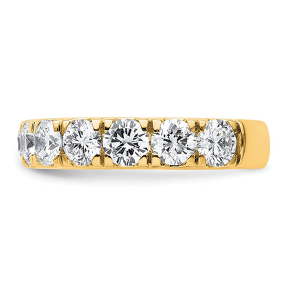 14K Yellow Gold 3 carat Lab Grown Diamond VS/SI+ G+ Complete Wedding Band Ring